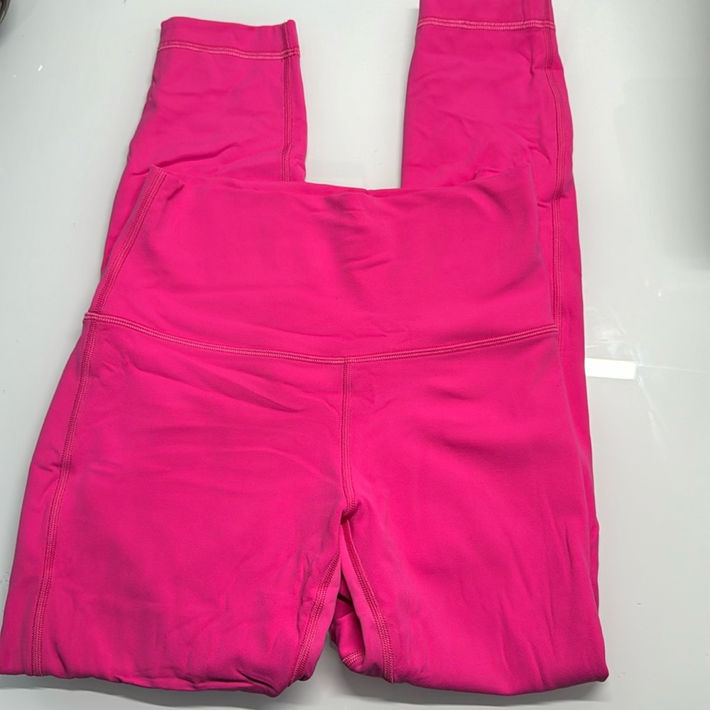 Lululemon Align Leggings size 6 sonic pink 25”